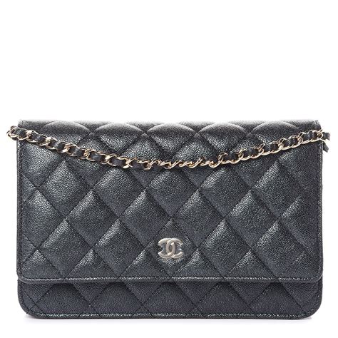 CHANEL Caviar Quilted Wallet on Chai.